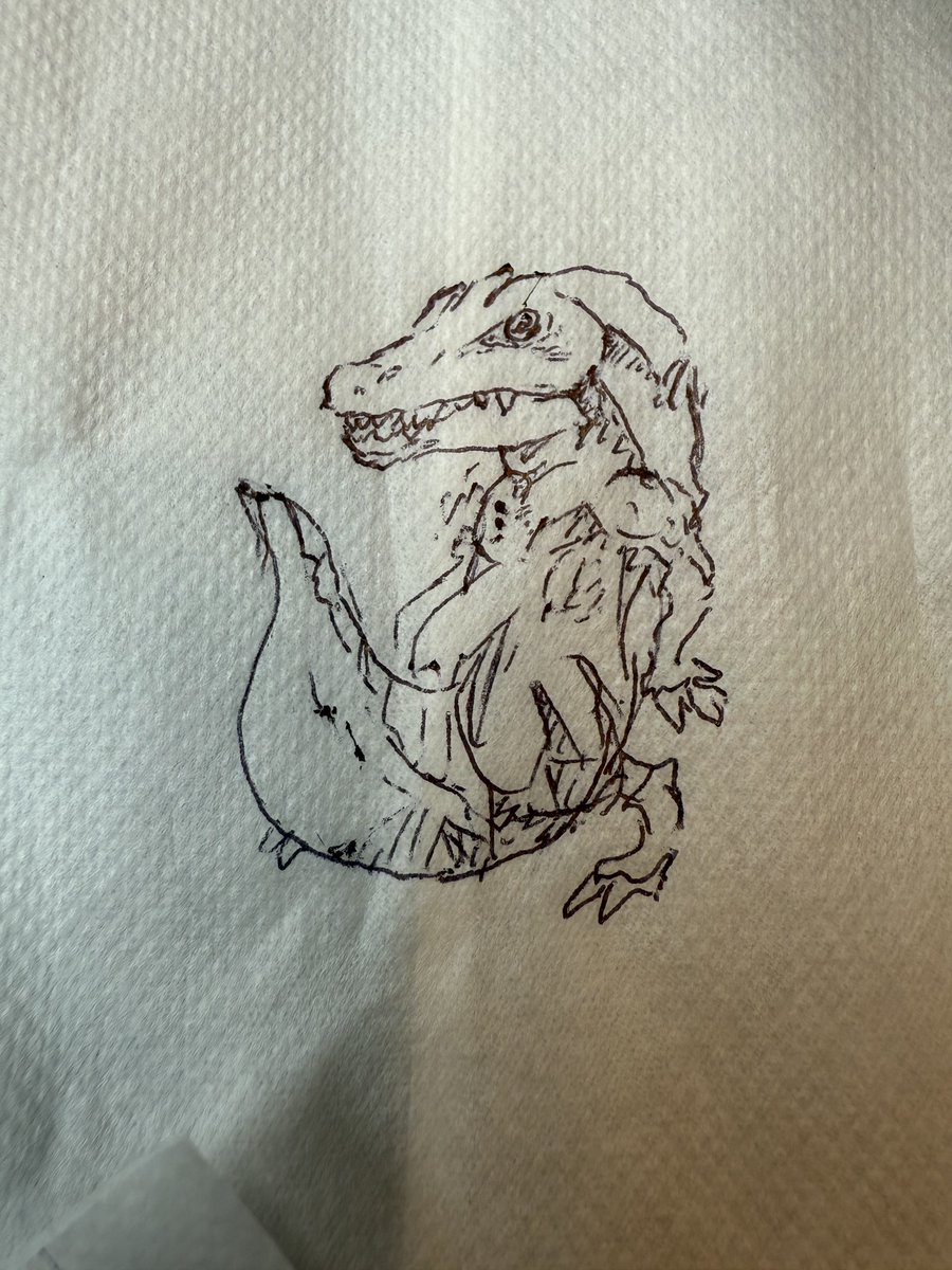 ファミレスでついついナプキンに落書きしちゃいますよね。 