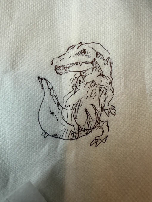 ファミレスでついついナプキンに落書きしちゃいますよね。 