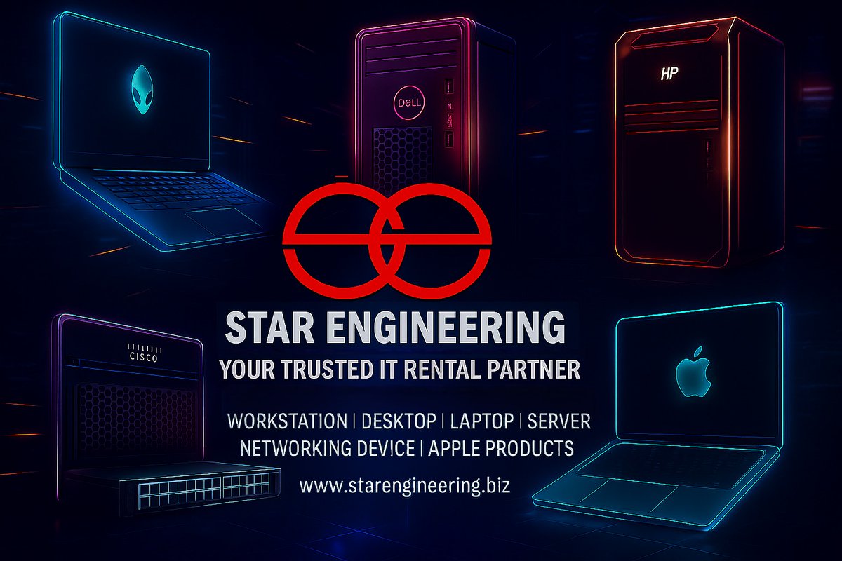 Srinivasababu AG (@sxrxix) on Twitter photo For Rentals: #Laptop | #Desktop | #Server | #Tab | #AppleProduct | #UPS.
Call: +91 99646 49795/+91 73587 74927
Mail: blrsales@starengineering.biz
Explore more: starengineering.biz For Rentals: #Laptop | #Desktop | #Server | #Tab | #AppleProduct | #UPS.
Call: +91 99646 49795/+91 73587 74927
Mail: blrsales@starengineering.biz
Explore more: starengineering.biz