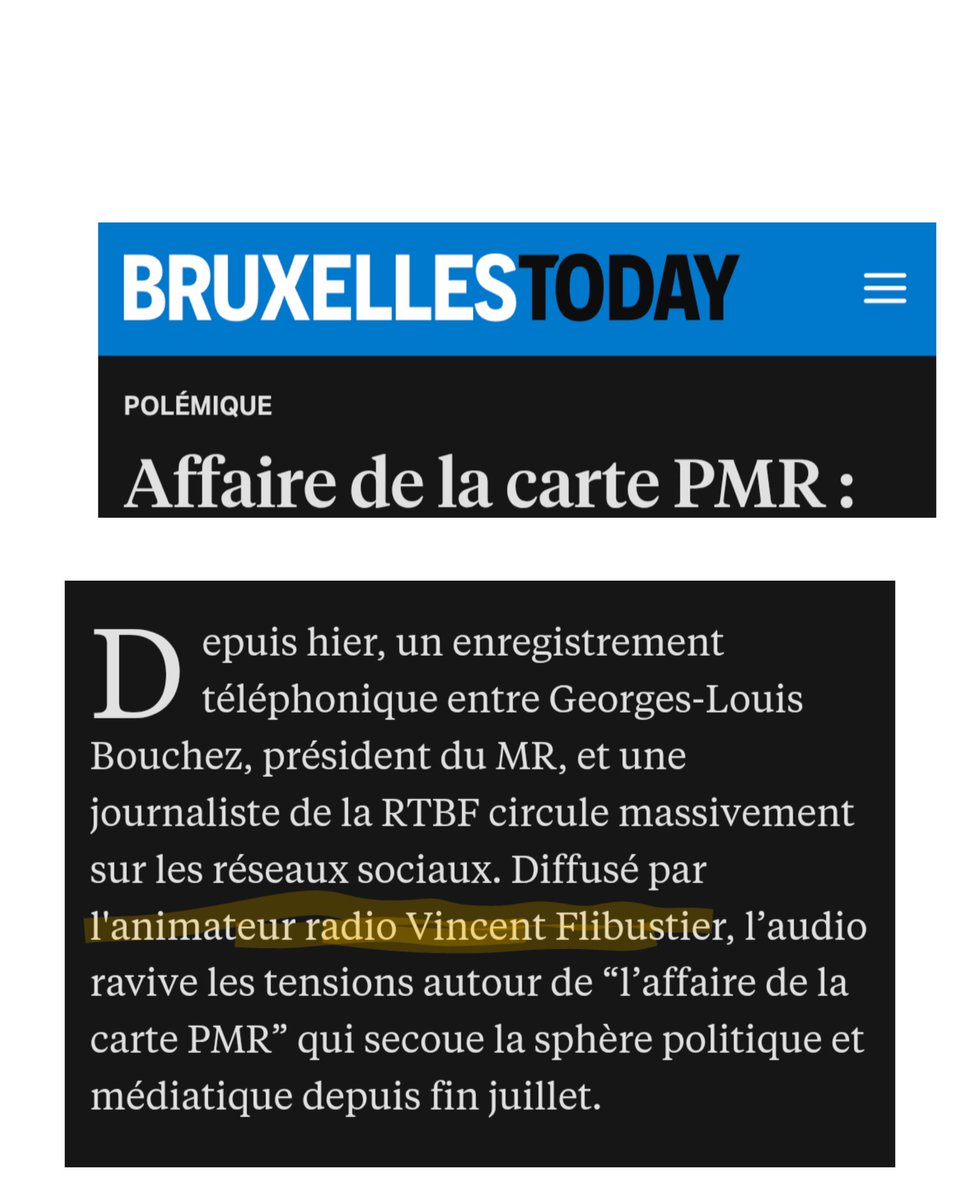 vinceflibustier's tweet image. Le seul media qui cite mon nom dans cette histoire.... Dis que je suis animateur radio. Je l&apos;apprends. 😡

J&apos;ai bien fait des chroniques à la radio pour la RTBF jusqu&apos;en 2017 mais à part ça 😡

Je pense que le mieux à faire, c&apos;est d&apos;appeler la journaliste pour lui hurler dessus…