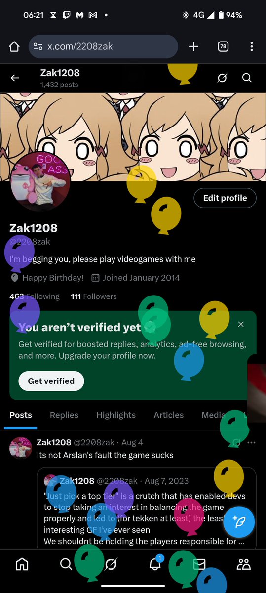 New Job good
New flat good 
26 -> 27 good 
No longer being "mid twenties" bad