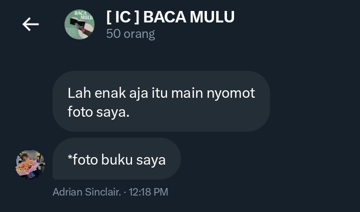 ripensoul_T's tweet photo. @lustyesa aar_wrts: 
Eh gak malu ya nyomot konten orang? Minimal izin kali? Bukannya maling dan di-frame dengan narasi miring begini? https://t.co/XVTbmPAF1R