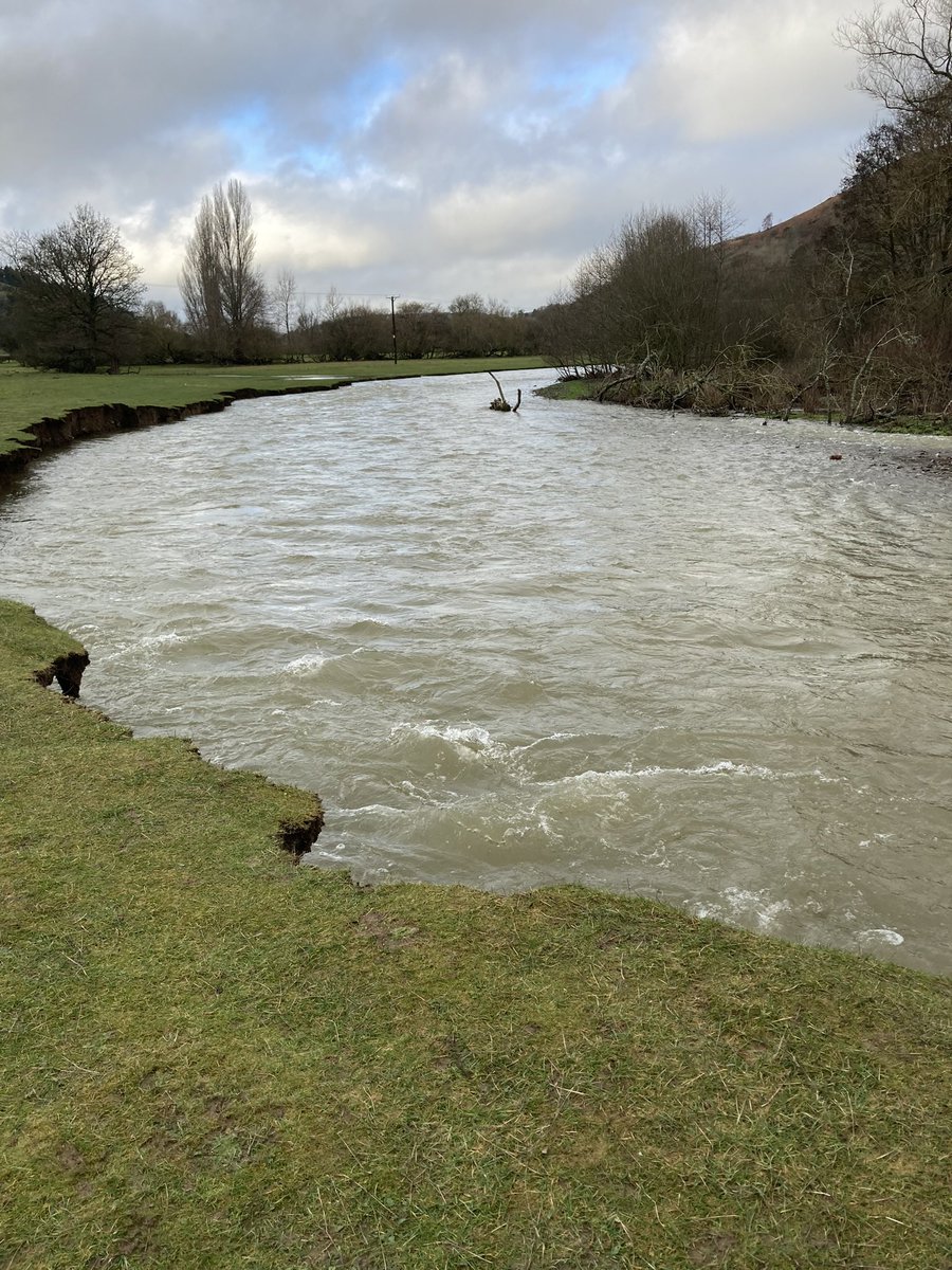 River Teme is doing what rivers do and changing rapidly with our very odd recent climate changes.