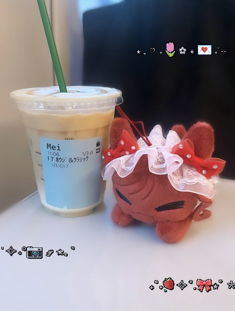 昨日も見つけてくれて大満足で帰宅🐈‍⬛🎀