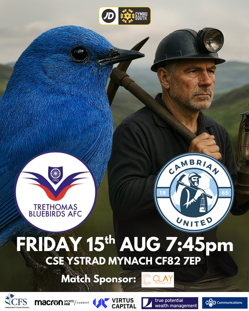 💙Next Up - Cambrian United💙
We welcome highly fancied <a href="/CamUtdMen/">Cambrian United FC</a> to the <a href="/CSEYstradMynach/">CSE Ystrad Mynach</a> this Friday. 
This will be a stern test against a side that have had an impressive start to the season and look to be worthy of their league title favourite tag.
Come and support the boys
