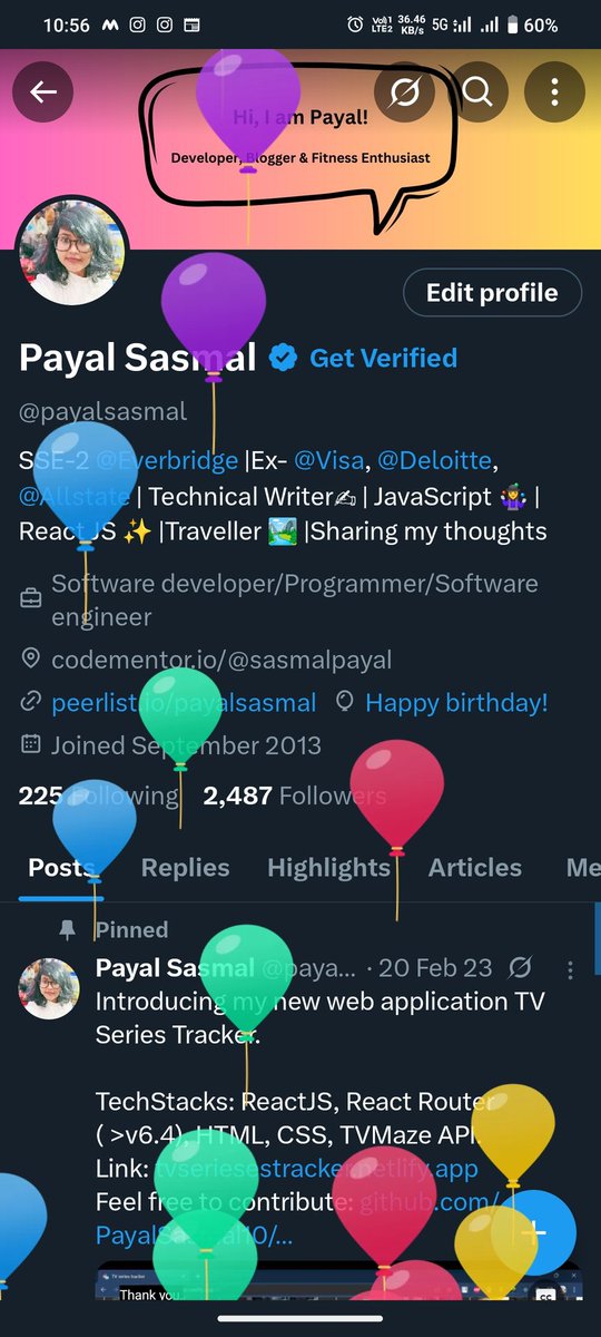 Some people get cake. Some get gifts. I get a whole Balloons Day on Twitter. 🤩
