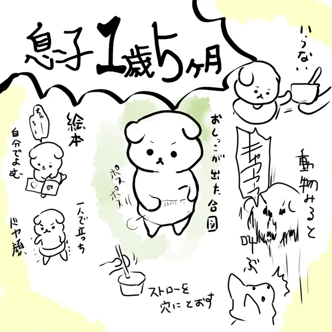 息子1歳5ヶ月。イヤがはっきりしてきた。数歩、歩けるけど、安全じゃないと全く歩かない。
頂いたファーストシューズのサイズがオーバーしないか怯える毎日。 
