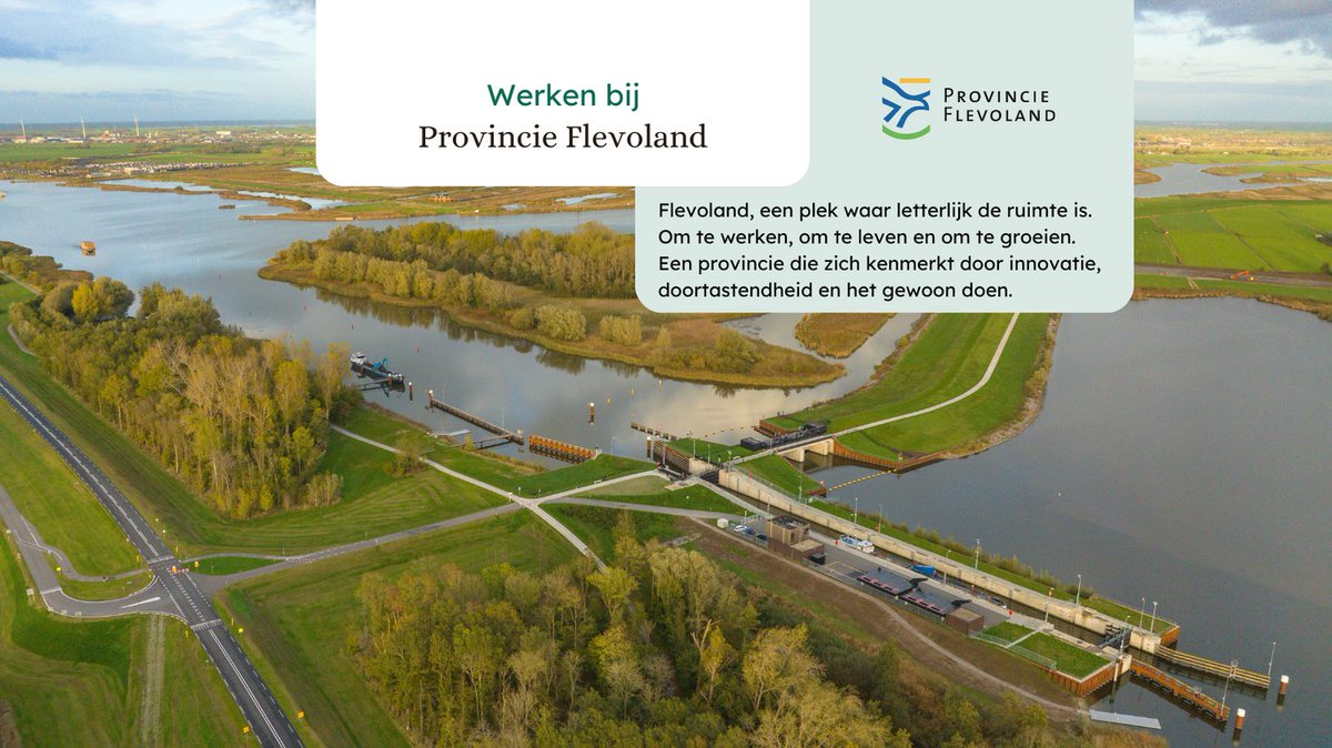 Je gaat aan de slag in een lerende organisatie waarin professionaliteit en eigen verantwoordelijkheid centraal staan. Wij staan voor onze idealen en werken schouder aan schouder aan een veerkrachtig Flevoland.

Werken bij Provincie Flevoland? 👉 duurzamevacaturebank.nl/company/provin…
