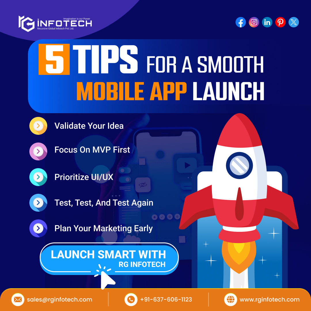 rginfotech1's tweet image. Launching an app? Avoid costly mistakes and delays with these expert-backed tips.

Want to turn your idea into a high-performance app? DM us to get started!

📞 063760 61123
✉️ contact@rginfotech.com
🌐 rginfotech.com/services/mobil…

#AppLaunchTips #MobileAppDevelopment #StartupSuccess