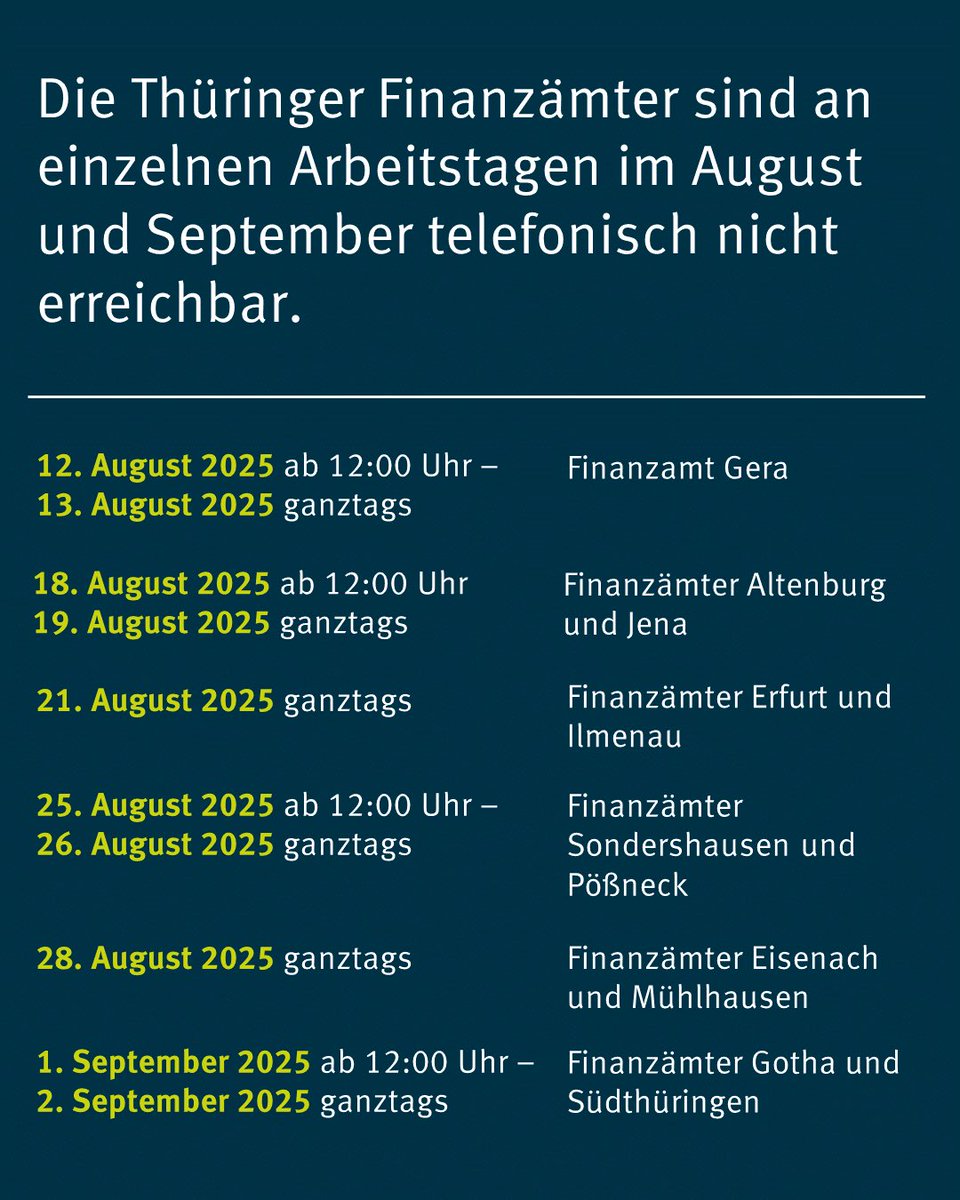 Thüringer Finanzverwaltung tweet media
