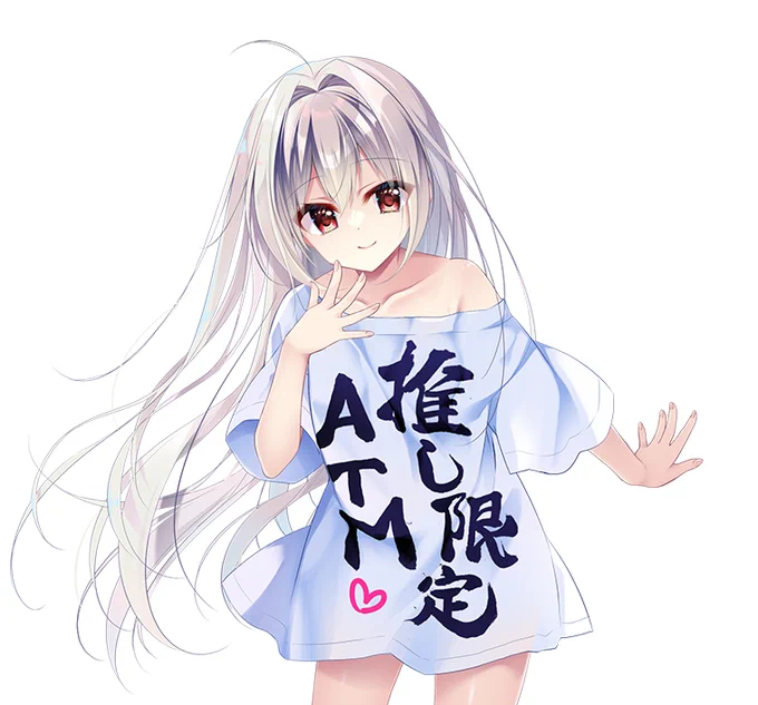 C105で早くなくなり過ぎたので、ATM Tシャツのミコトとお揃い色verを作りました～～(*^▽^*) 夏用なのでスポーツドライ生地です! ミコトちゃんとおそろしたい方は是非～～☆彡