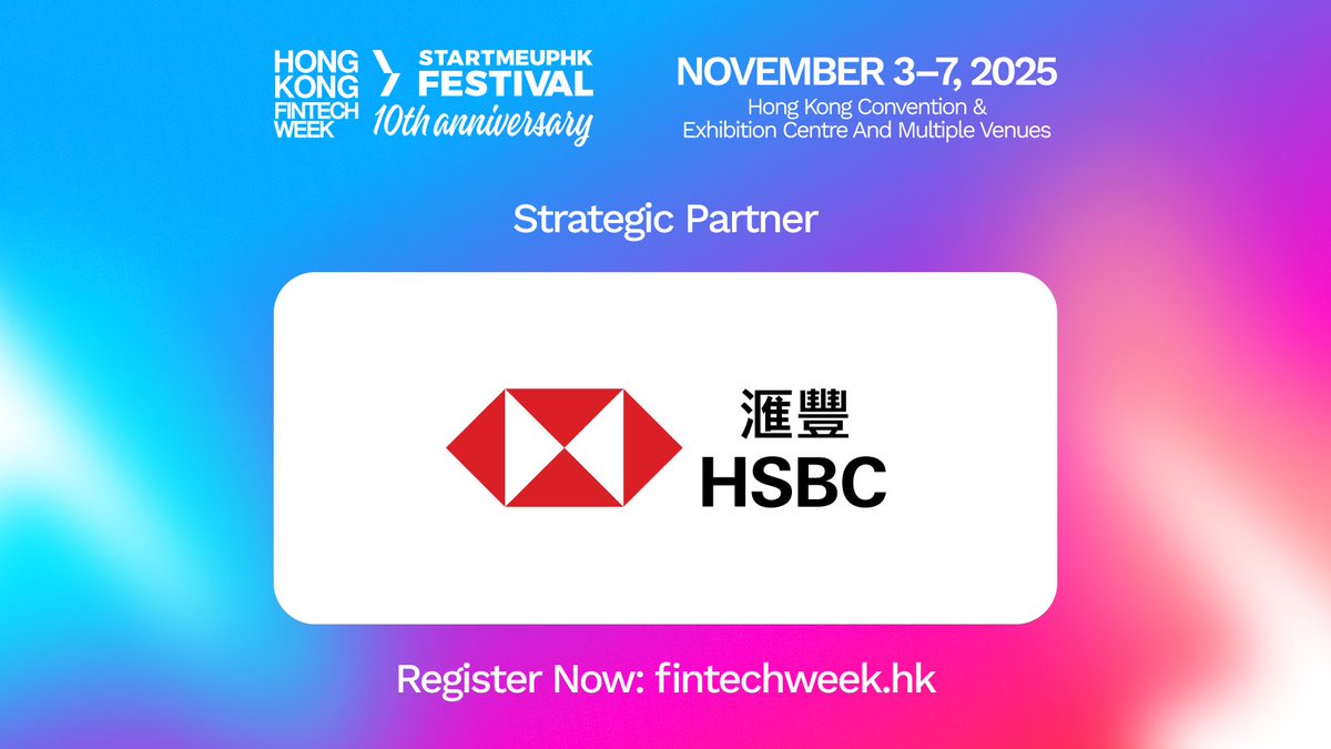 HongKongFinTech (@hongkongfintech) on Twitter photo 🌟#HKFTWxSMUF’s Strategic Partner Spotlight: HSBC
With over 160 years of history in Hong Kong, HSBC continues to play a pivotal role in supporting the city’s financial development through innovation.
Join us on 3-7 Nov to shape what’s next: fnvr.se/hsbc-fintechhk… #HKFTW25 #HK 🌟#HKFTWxSMUF’s Strategic Partner Spotlight: HSBC
With over 160 years of history in Hong Kong, HSBC continues to play a pivotal role in supporting the city’s financial development through innovation.
Join us on 3-7 Nov to shape what’s next: fnvr.se/hsbc-fintechhk… #HKFTW25 #HK