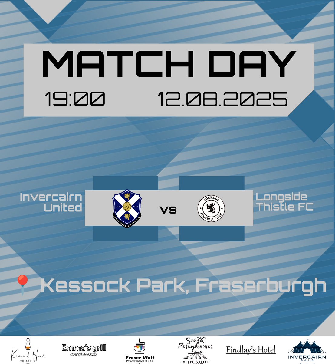 MATCH DAY:

The BELGERS vs. Longside Thistle F.C. (H)
 
🏆 NESFA League One
📍 Kessock Park, Fraserburgh 
🕖 19:00

Our penultimate League game of the campaign.
Please note the change of venue for this fixture!

#moniBelgers