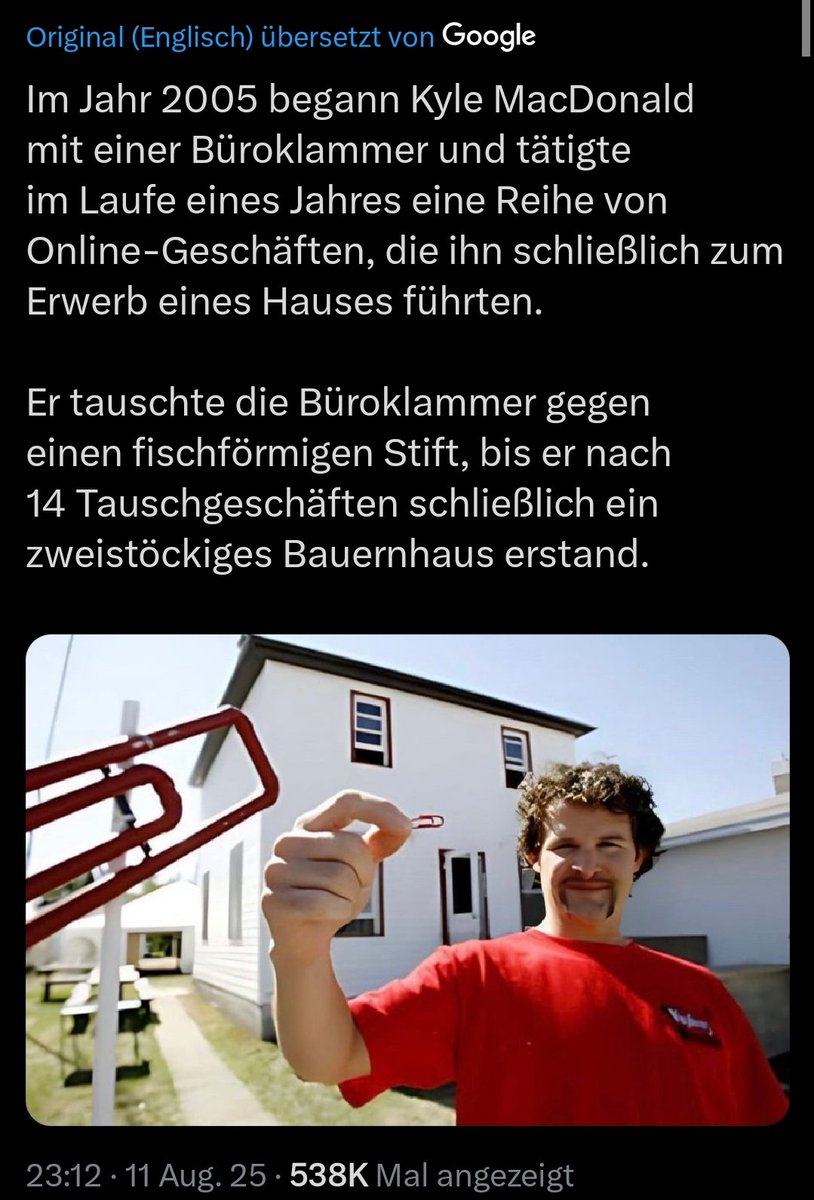 Umgekehrter Hans im Glück. 😵‍💫