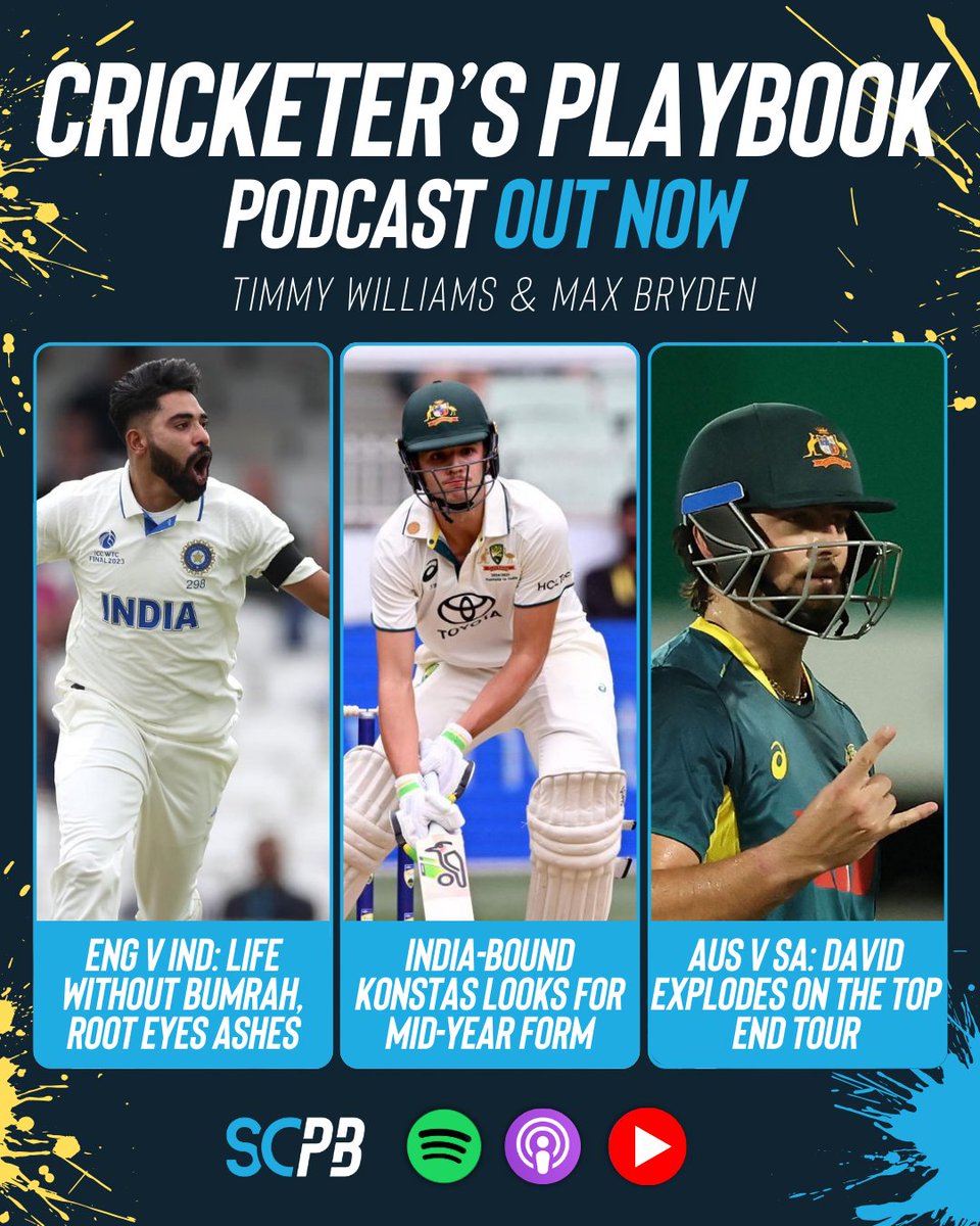 Cricket in the Top End, could it be here to stay? 🤔

The Cricketer's Playbook podcast with <a href="/timwill94/">Tim Williams</a>, <a href="/max_smart/">Max Bryden</a>, and <a href="/randostatsguy/">Random Stats Guy</a> is live on YouTube &amp; Apple/Spotify 📺 shorturl.at/0e8lt