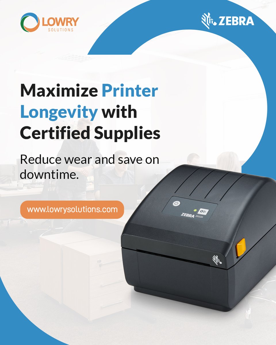 LowrySolutions's tweet image. Using Zebra Certified Supplies minimizes printhead wear—and when paired with the Printhead Protection Program, you get free replacements for eligible printers. Proactive care means fewer interruptions and lower long-term costs.

Discover the benefits: lowrysolutions.com/blog/why-zebra……