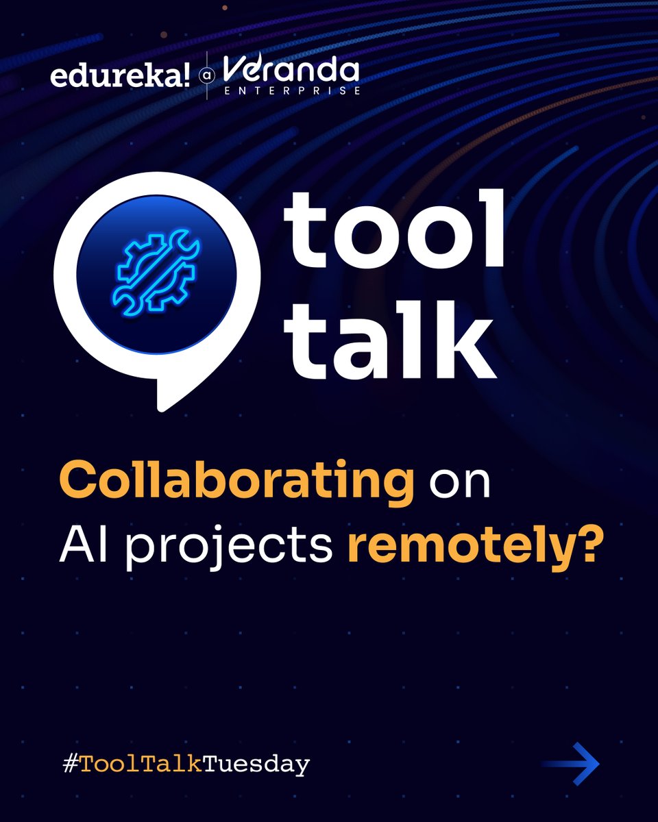 edurekaIN's tweet image. Git is for code. DVC is for models and datasets. Keep your AI projects clean, collaborative, and reproducible.
#ToolTalkTuesday #AIWorkflow #DataVersioning #DVC
#Edureka #RidiculouslyCommitted #TeamEdureka #LearnWithEdureka #Upskilling #Onlinelearning #Onlinecertification
