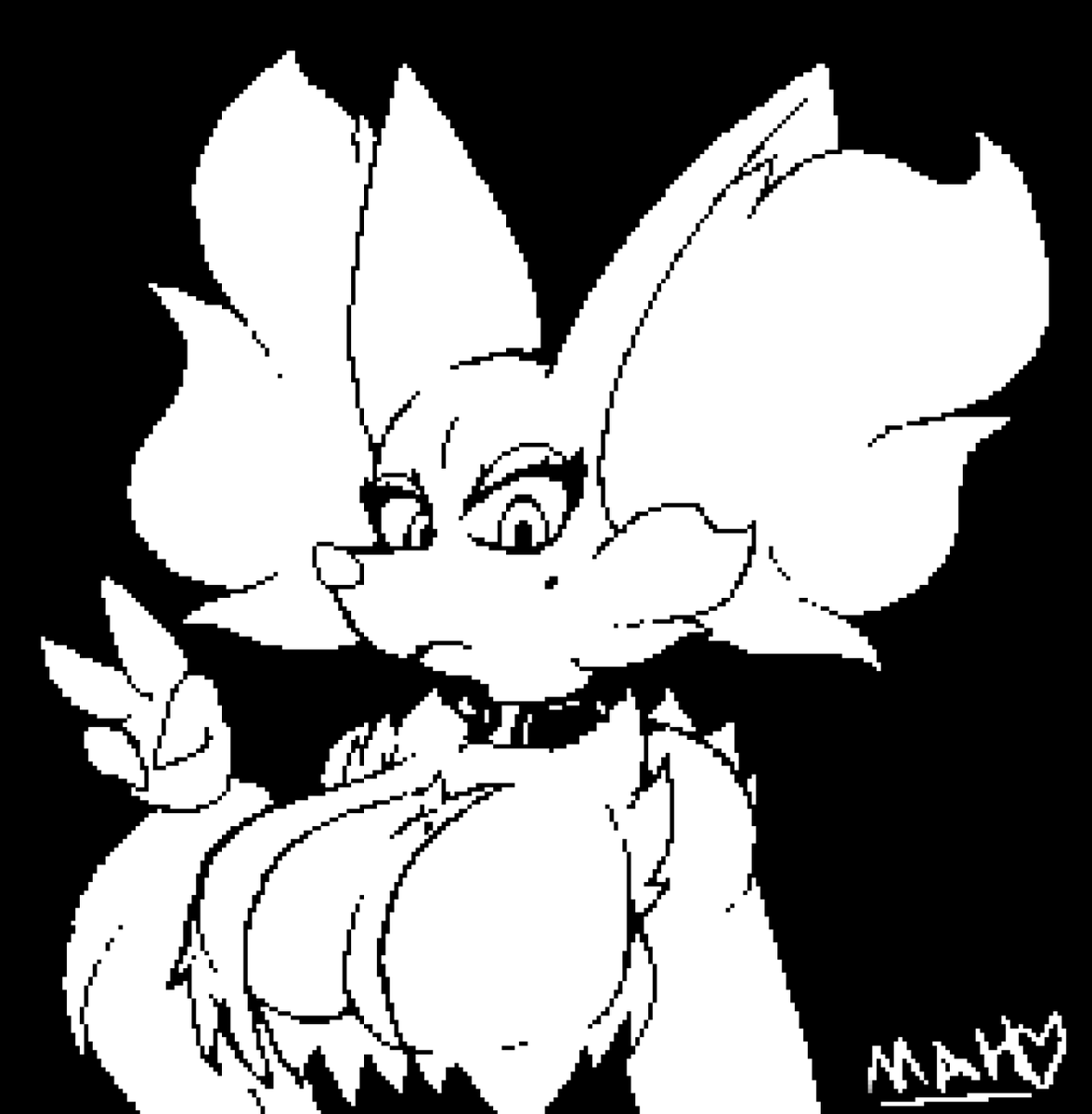 Mahoxy_'s tweet photo. First attempt at pixel art, so I can put her in Wplace :3 https://t.co/3QPb9FeVvr