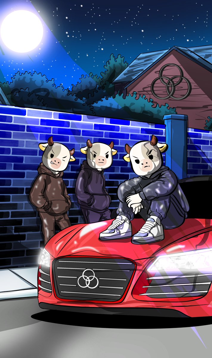 Under the moonlight, 
the herd moves in silence… but the streets know who’s really locked in. 🐮💨

#commondotxyz <a href="/commondotxyz/">Common</a> <a href="/lamumudotxyz/">Lamumudotxyz</a>