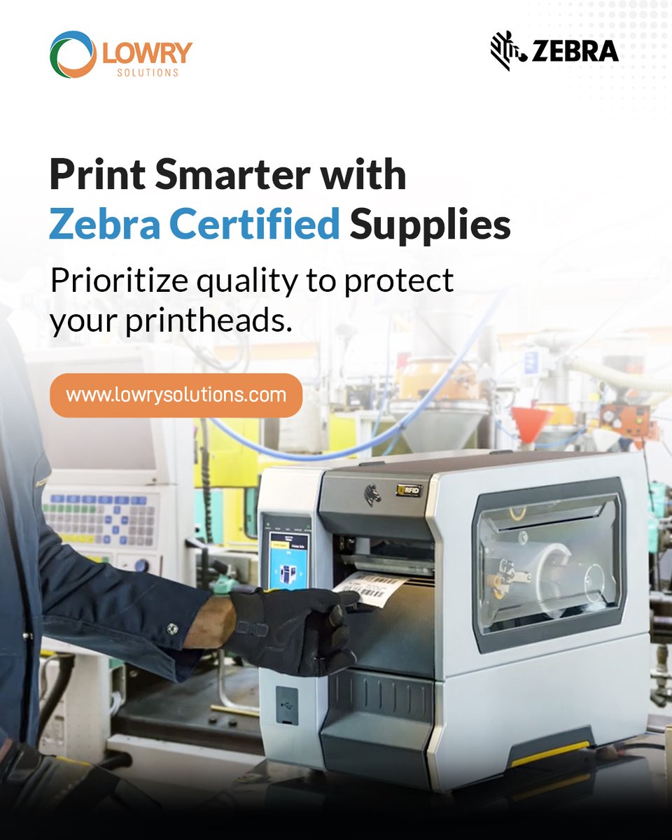 LowrySolutions's tweet image. Off-brand labels and ribbons may seem like a cost-saver—until they damage your printhead or disrupt operations. Zebra Certified Supplies are rigorously engineered for consistent print quality and reliable performance.

Read more: lowrysolutions.com/blog/why-zebra…
 
#ZebraCertified…