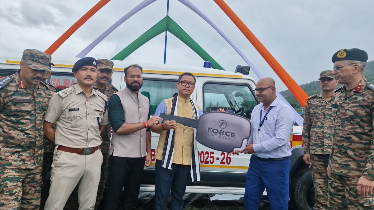 In a continued effort to support rural healthcare infrastructure, Gajraj Corps of the Indian Army has donated a fully-equipped ambulance to Bameng PHC. This initiative will significantly enhance emergency medical services in the far flung areas of East Kameng