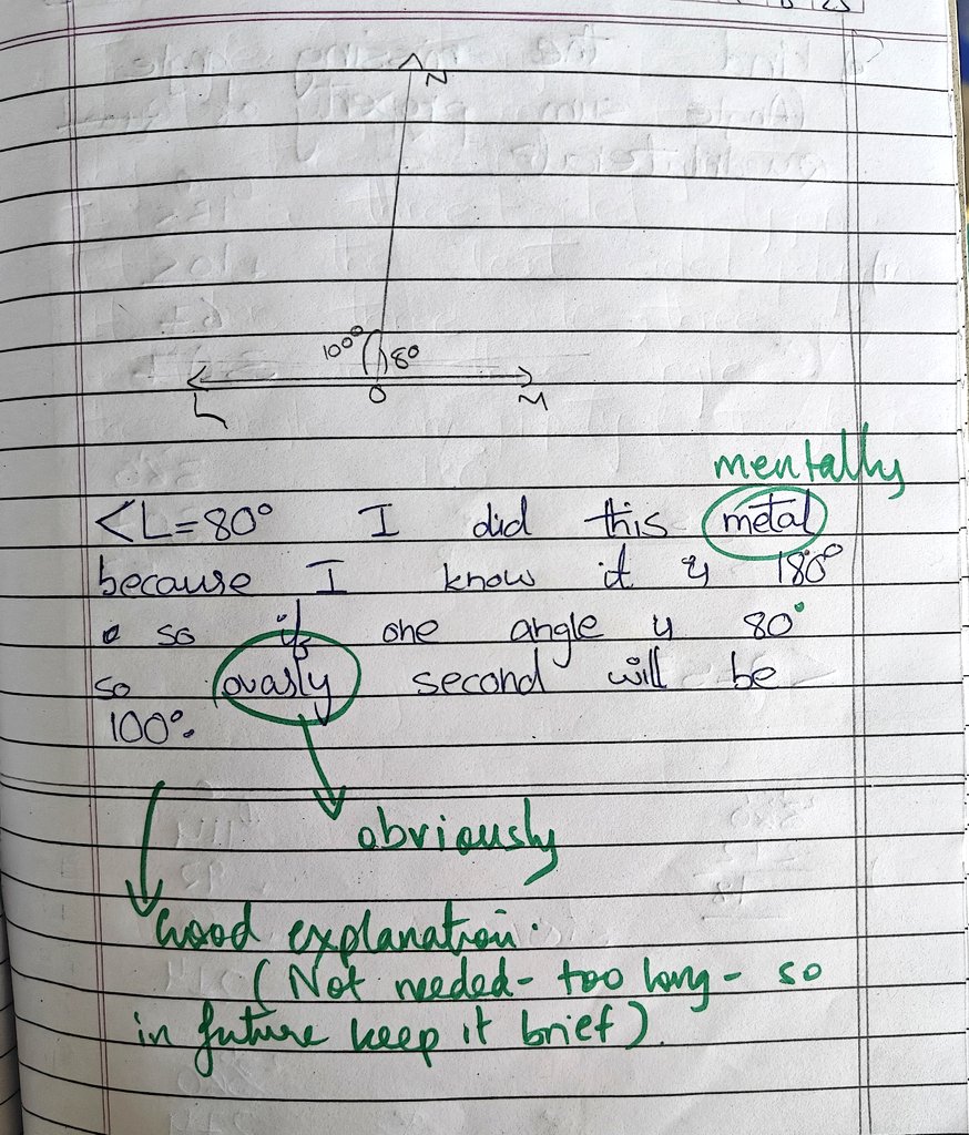 hajipublicsch's tweet photo. This is what I, as a Maths teacher, live for.
"Explain your working" is a rule, and this kid won my heart.
#mathematics #teacherlife #teaching #teachingmath https://t.co/WdUERIl9fh