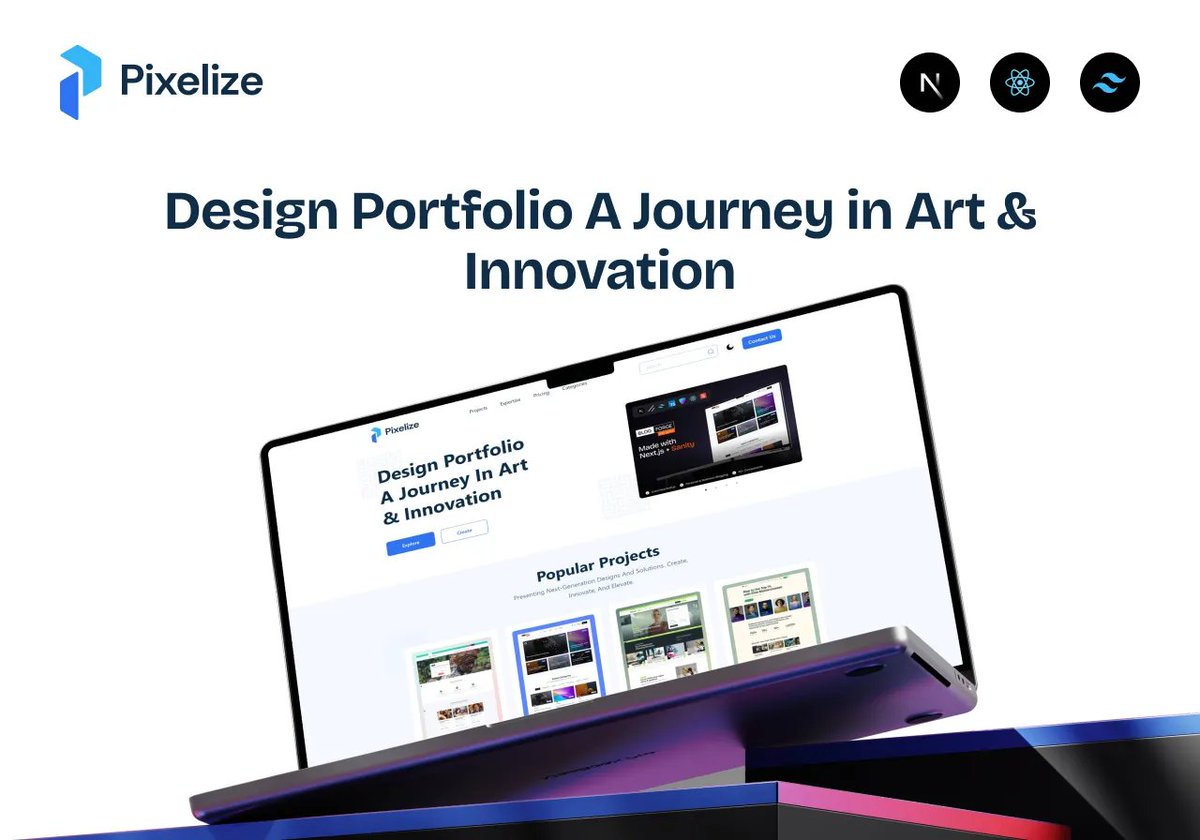 Getnextjstemplt's tweet image. 🚀 Show your projects in style with Pixelize – a free Next.js portfolio template!
✨ Fast, responsive, dark/light mode & super easy to customize.
📥getnextjstemplates.com/products/pixel…
#Nextjs #TailwindCSS #Portfolio #WebDev #nextjstemplates #websitetemplates