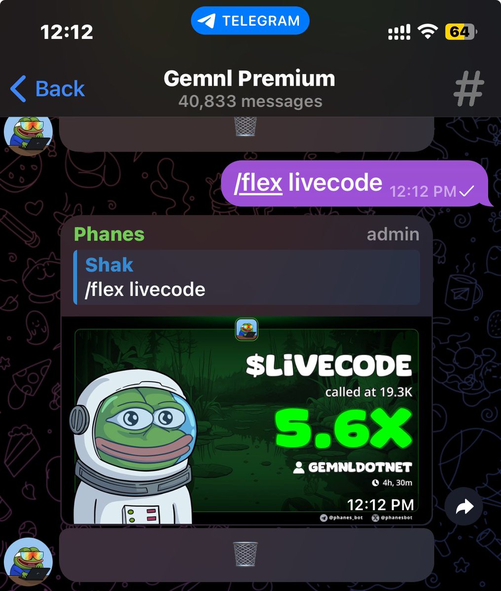 GemnlDotNet's tweet image. #LIVECODE 5.6x 

Premium High Volume Alerts: Gemnl.net
Free Alerts: t.me/GemnlFree