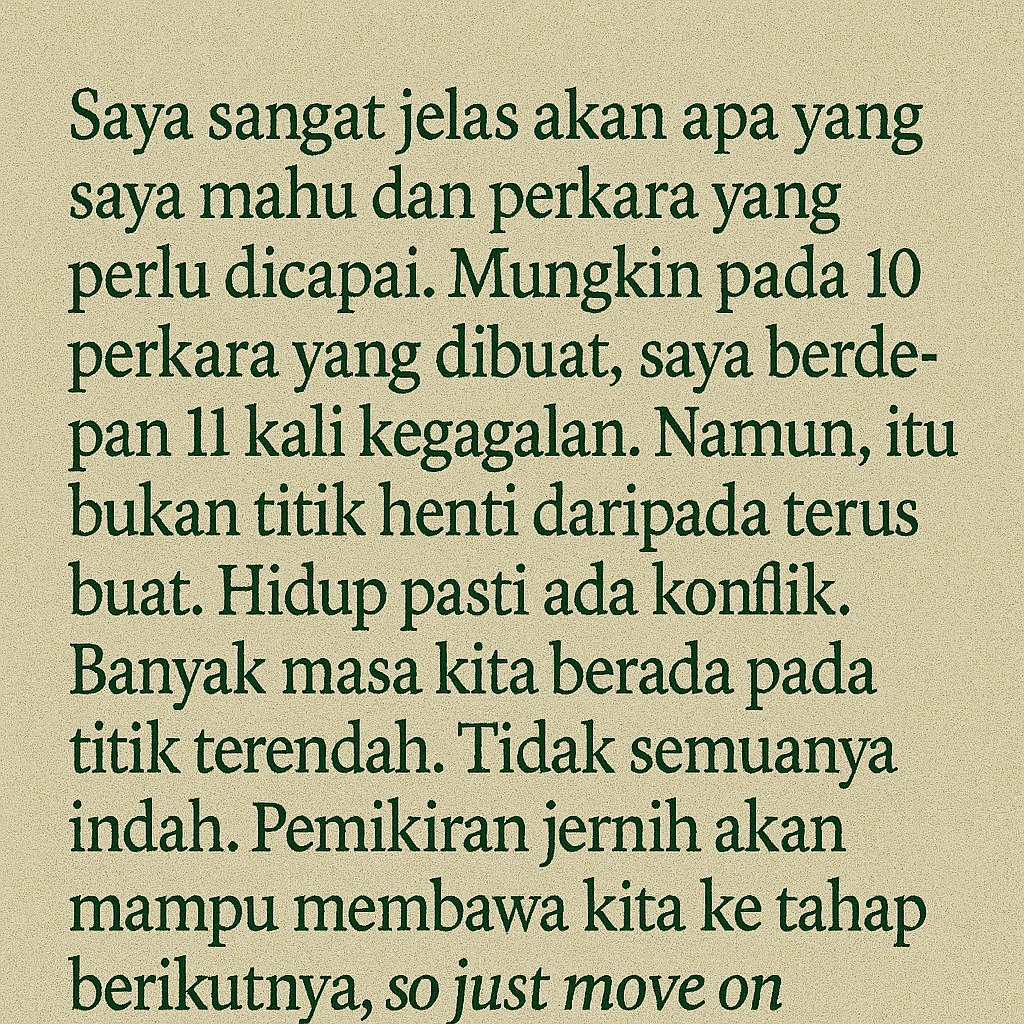 Words of wisdom from Guru Bangsa Usahawan