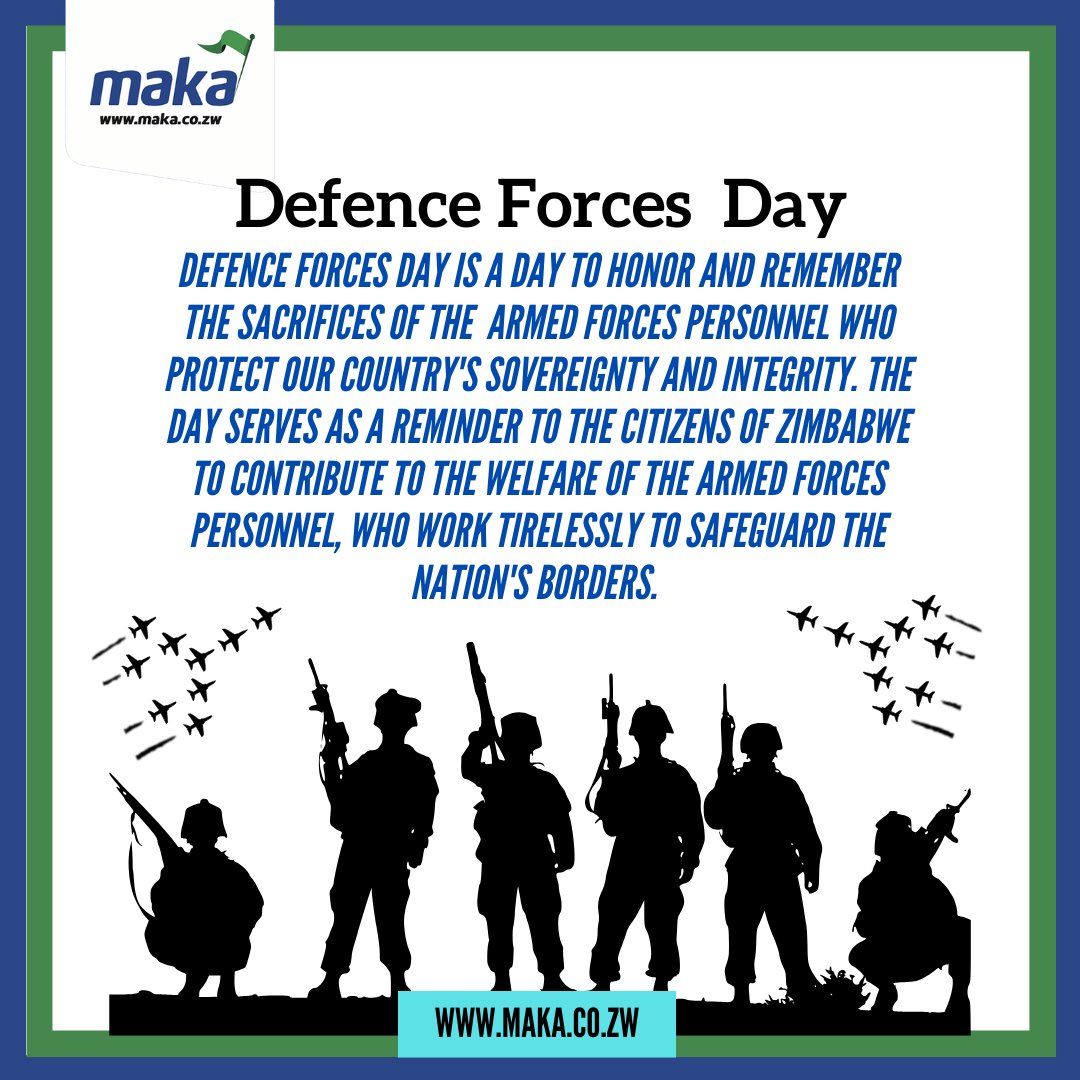 🇿🇼 Defence Forces Day
Today, we salute the courage, discipline, and dedication of Zimbabwe’s armed forces — the guardians of our peace and sovereignty.
Thank you for your service. 🙌

#DefenceForcesDay #Zimbabwe #HonouringOurHeroes #ProudlyZimbabwean #GuardiansOfPeace
