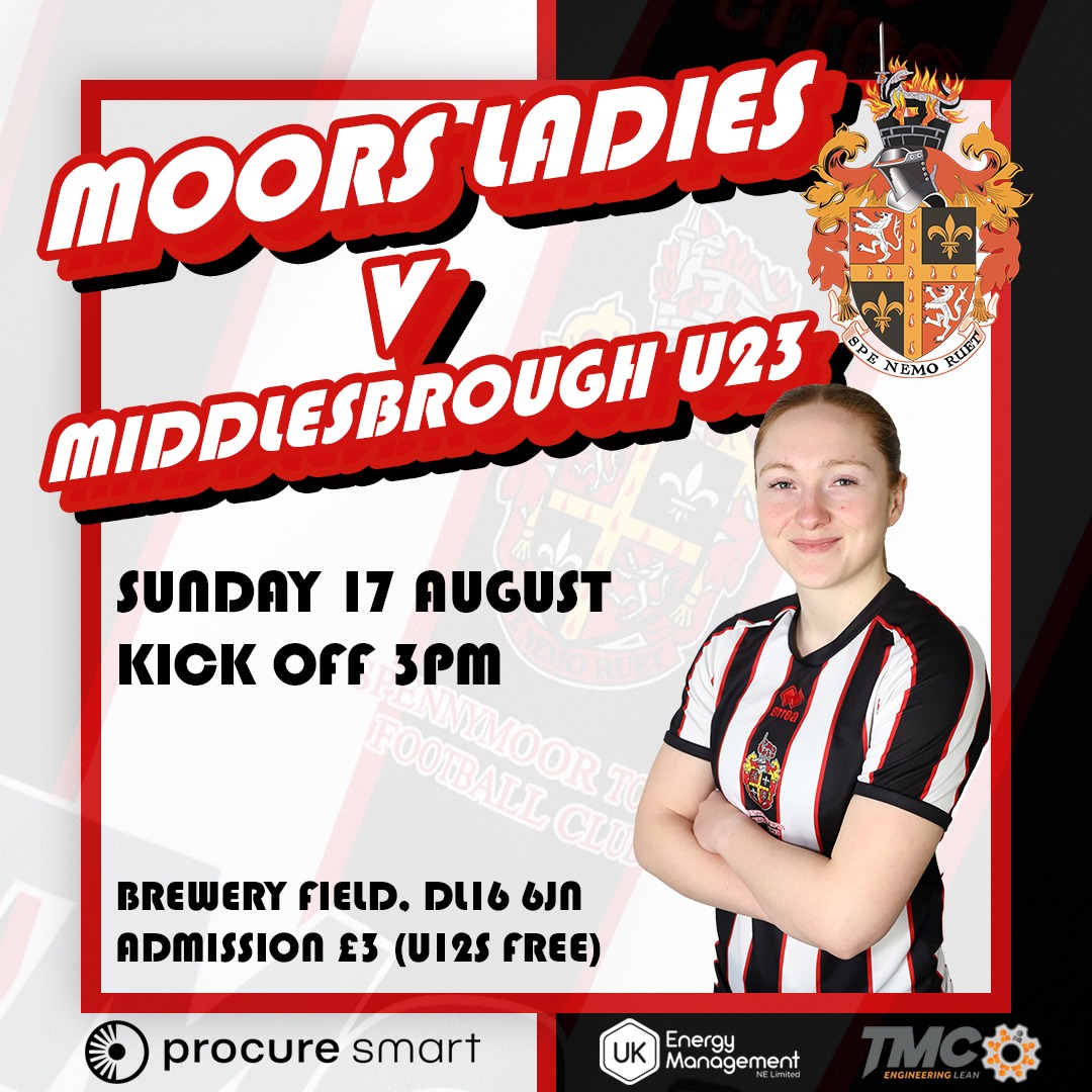MoorsLadies's tweet image. On Sunday we look forward to welcoming @BoroWomen U23s to the Brewery Field for our latest pre-season friendly.

🚨 PLEASE NOTE 3PM KICK OFF (not the usual 2pm) 

🎟️ Admission £3 (U12s Free)
🍺☕ Bar will be open 
🐔🚫 Unfortunately no Chicken Ting due to prior commitments.