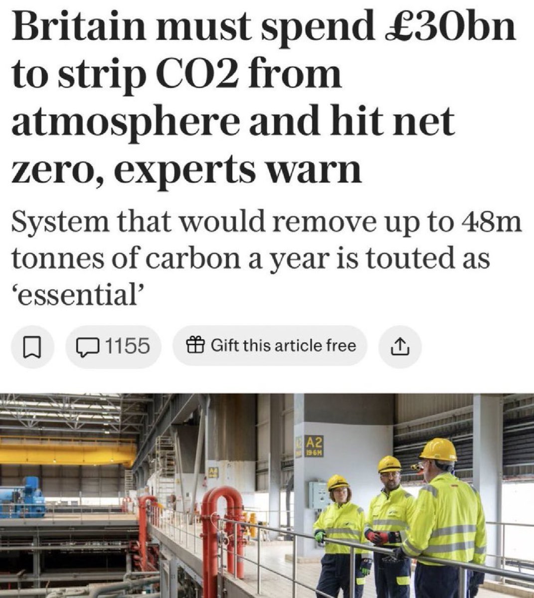 JamesMelville's tweet photo. Or save £30bn and plant more trees. But money doesn’t grow on trees. https://t.co/RDIpT7jFHd