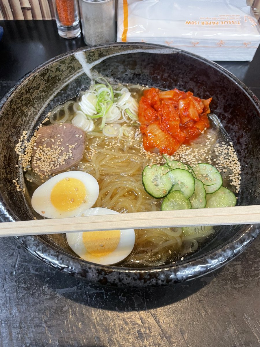 今日は冷麺！(🍉抜き)