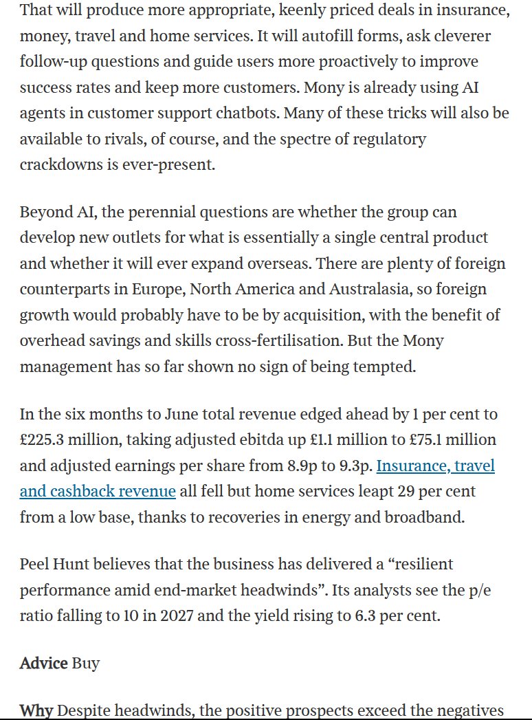entrustTMF's tweet image. BUY shares in #MONY Mony Group Says Tempus In The Times

Is it worth buying shares in Mony Group now?

The owner of MoneySuperMarket and MoneySavingExpert has been through tough times, but there are grounds for optimism