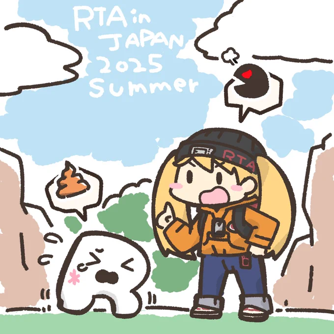 Rモンはお手洗いに行きたいようですが
そのような自由は許されません
これもタイムのためです
#RTAinJapan  #RTAちゃんかわいい 