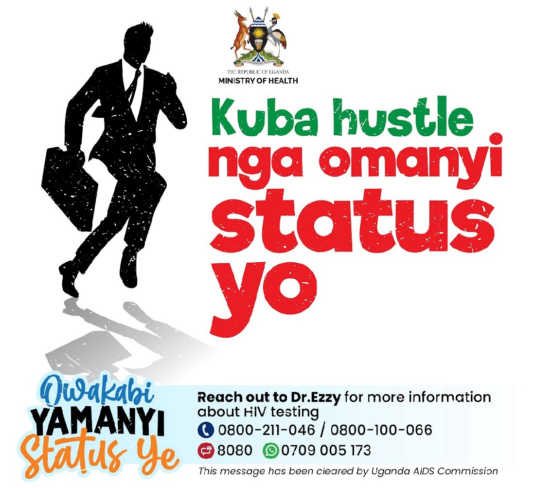 Hard work pays, but also knowledge is power. 
Get tested for HIV and know your status.

#EndAIDS2030Ug