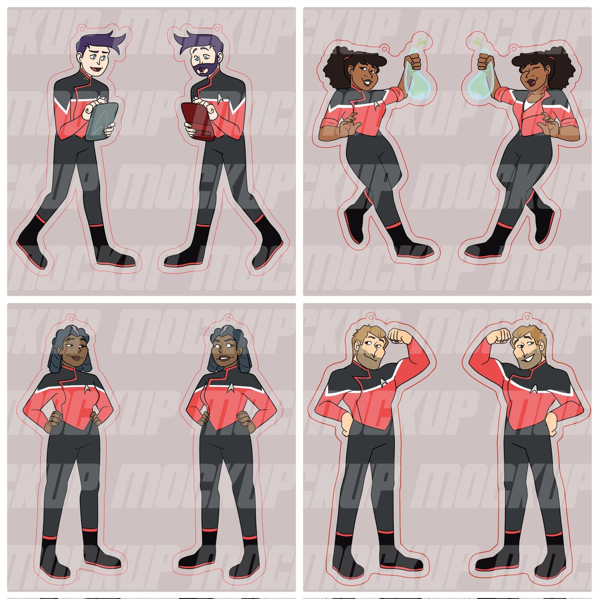IAmCloud44's tweet photo. LOWER DECKS MERCH PART 2

I got charms and two pins left over

These are non commercial goods, so the charms will be sold at production costs, round about $4 and same for the pins ($14)

Please reach out to me till the end of August to preorder them!

#LowerDecks #startrek https://t.co/meqQRkHGoC