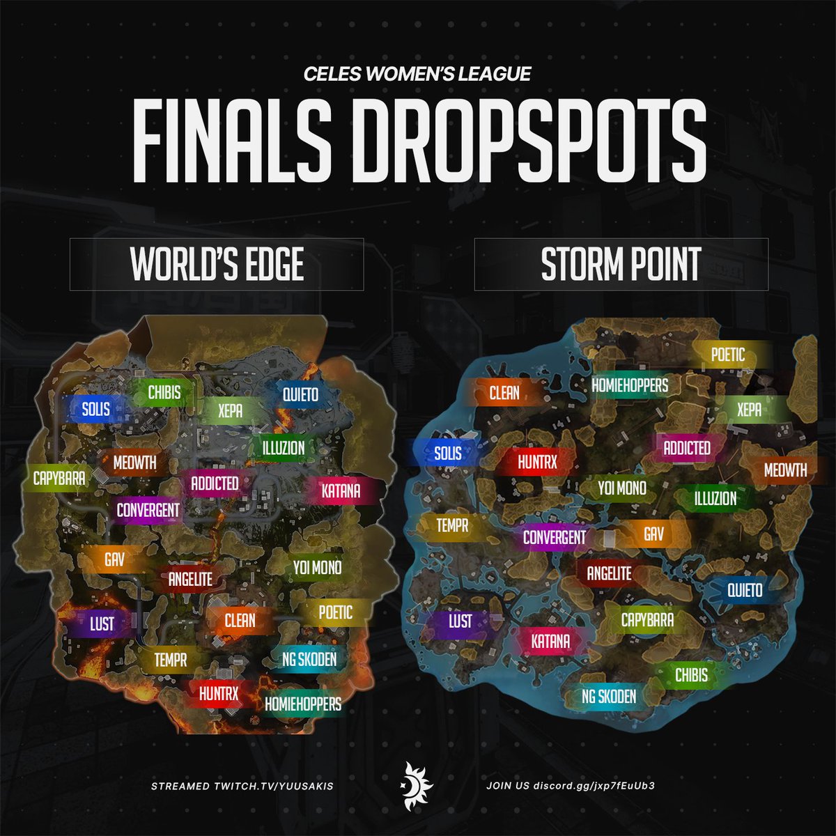 Match Point Finals Draft Complete ✅

📅 Sunday, August 17 at 3pm EST
📺 Watch live: twitch.tv/yuusakis

The stage is set — who will rise to the top?