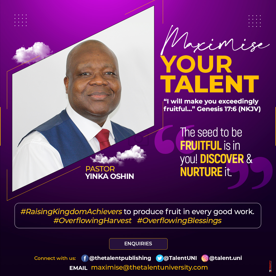 God has placed unique seeds of greatness inside you: gifts, skills, and opportunities that the world needs.

But a seed left untouched can’t bear fruit.

Fruitfulness doesn’t just happen by chance, it’s a partnership with God. <a href="/KingAchieversTV/">Kingdom Achievers TV</a> 

As you work diligently and walk in
