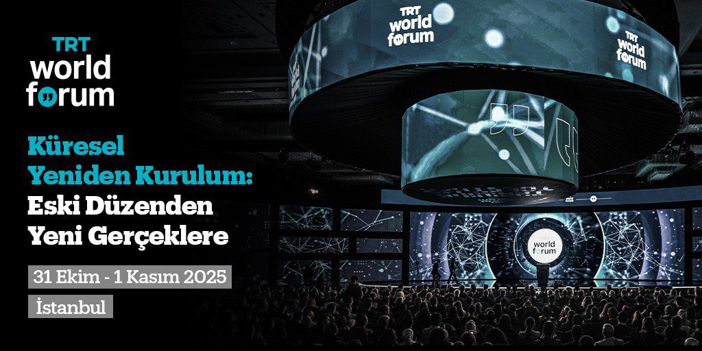 "Küresel Yeniden Kurulum: Eski Düzenden Yeni Gerçeklere" temasıyla düzenleyeceğimiz #TRTWorldForum2025, politika yapıcıları, akademisyenleri, gazetecileri ve alanında uzman isimleri daha adil bir dünya için İstanbul'da buluşturacak.

🗓️ 31 Ekim - 1 Kasım 2025

<a href="/trtworldforum/">TRT World Forum</a>
