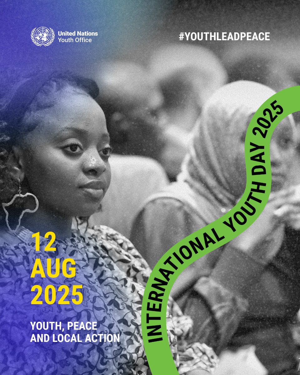 Happy International Youth Day! 

Youth are driving change, challenging inequality, championing climate action, advancing mental health &amp; building just, inclusive communities. 

On #YouthDay, we reaffirm our commitment to a world where all generations can thrive together!