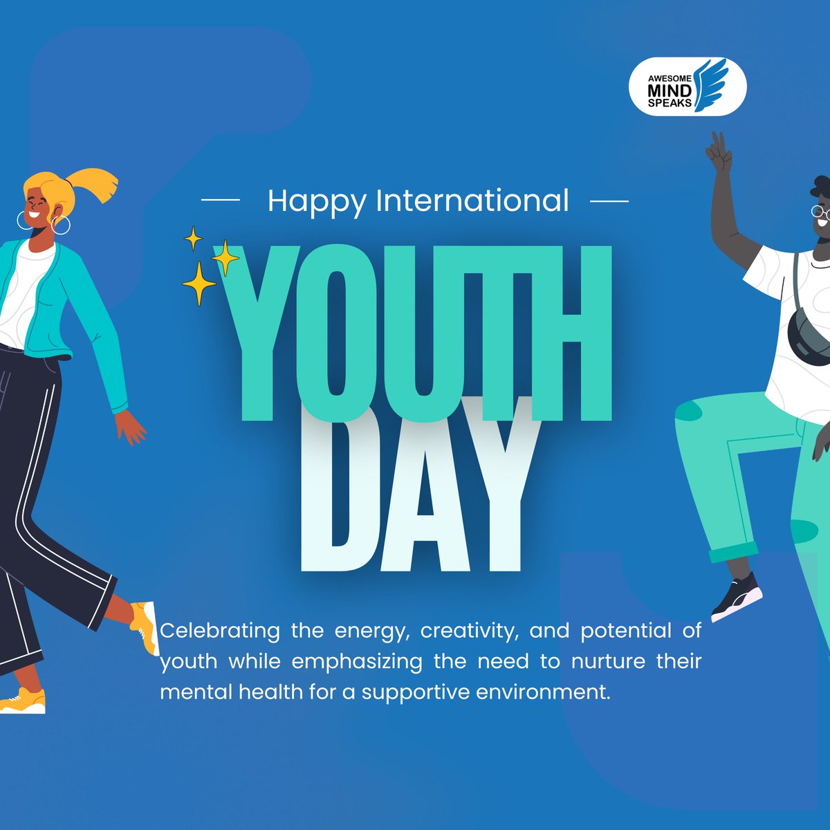 This #InternationalYouthDay, Awesome Mind Speaks celebrates young people leading the way in mental health. When youth have support and info, they don’t just survive, they thrive. Let’s keep building spaces where every young person feels seen and heard. #YouthMentalHealth