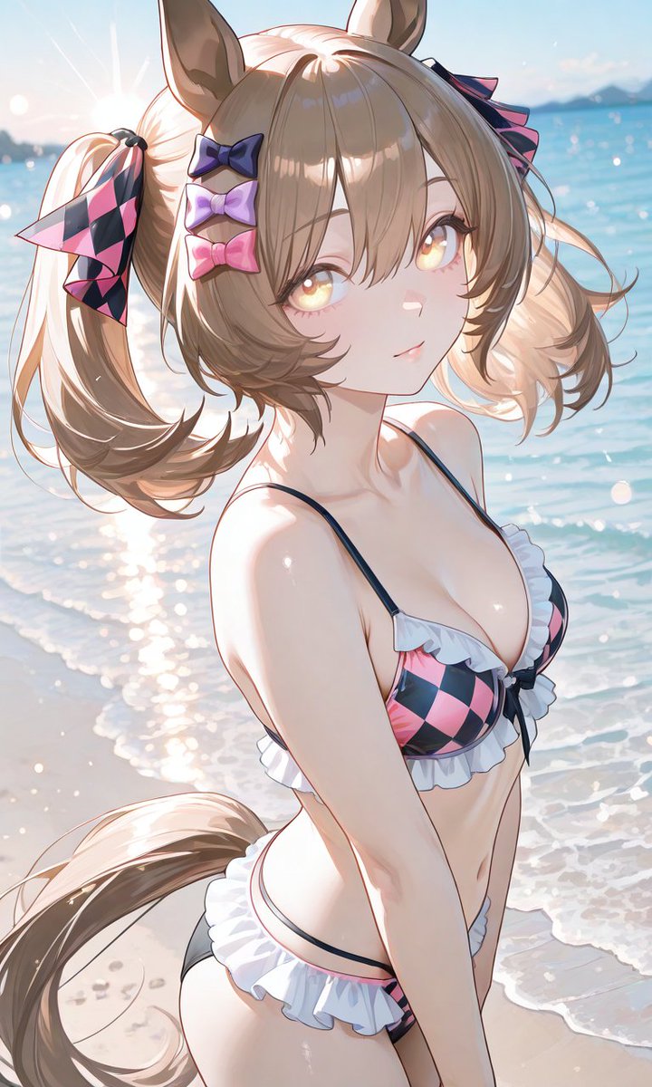 ai_aisaka_41's tweet image. お疲れ様です
もみあげらへんのリボンて、勝負服の時に色が変わるんですね
#スマートファルコン #SmartFalcon