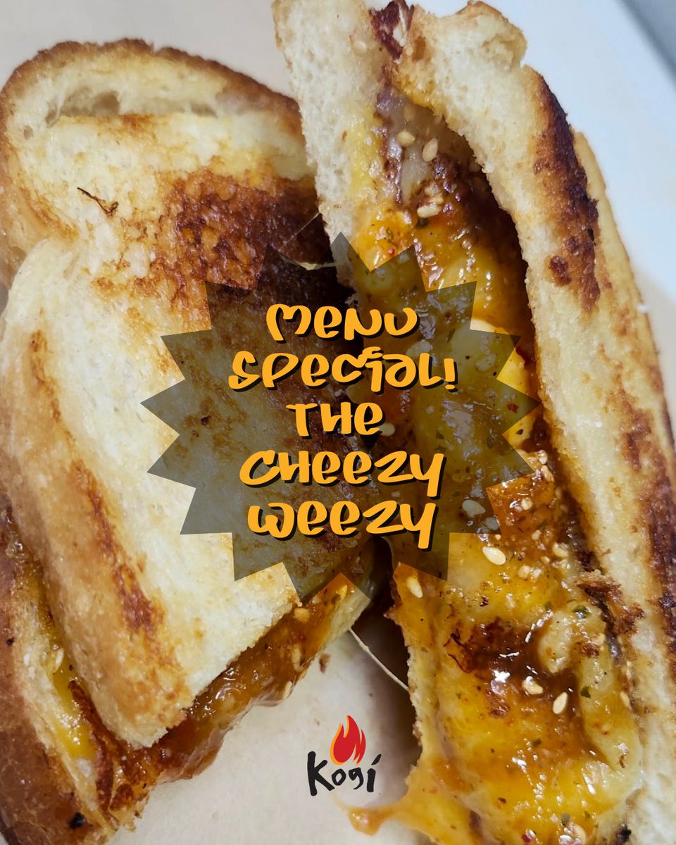 Tuesday • August 12th
📍 #DTLA 11AM-230PM
300 S. Grand Ave., 90071

🔥Kogi Menu Special🔥
The Cheezy Weezy