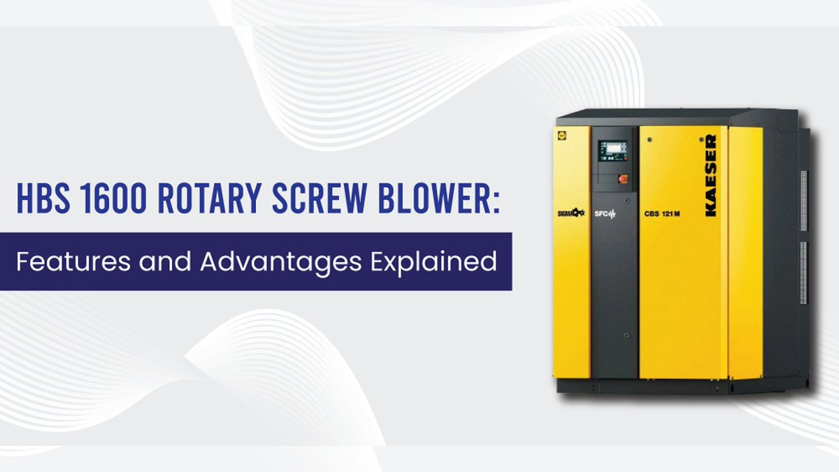 Sanjaytools's tweet image. Reliable air compression starts with the right technology.
The Kaeser HBS 1600 Rotary Screw Blower, from @Sanjaytools, delivers consistent performance, energy savings, and long service life for industrial needs.
Read - shorturl.at/zfs1A

#sanjaytools #kaeser #aircompression