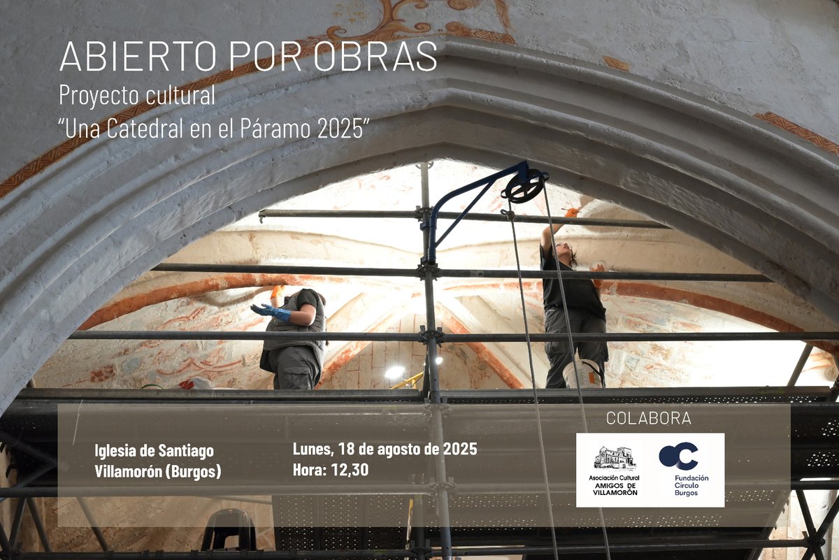 El #verano puede ser un #regalo para la #cultura: si os pilla cerca, no dudéis en aprovechar esta ocasión para conocer las #obras que gracias a <a href="/FCirculoBurgos/">Fundación Círculo</a> están llevando a cabo en la #Catedraldelpáramo tres jóvenes restauradoras bajo la supervisión de #BateaRestauraciones.