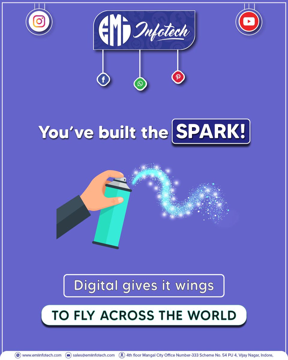 Emiinfotech's tweet photo. 🔥 You light the spark,
💻 Digital gives it wings to fly across the world.
let’s make your brand unstoppable 🚀

#digitalspark #brandwings #socialmediagrowth #emiinfotech #marketingmagic #businessgrowth https://t.co/w0SWYPVP0V