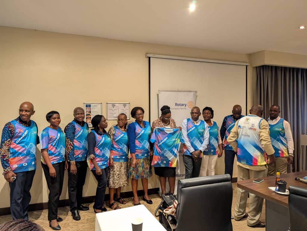 Cancer run activation  at our club yesterday ,as members gearup to participate and run come 31st August  at kololo independence ceremonial  grounds  .
United we can  all fight against Cancer.
Many cancers......one race🏃‍♂️🏃‍♂️🏃‍♀️🏃‍♀️
 #rotarycancerrun25
#RotaryEyamba 
#unite4good9213