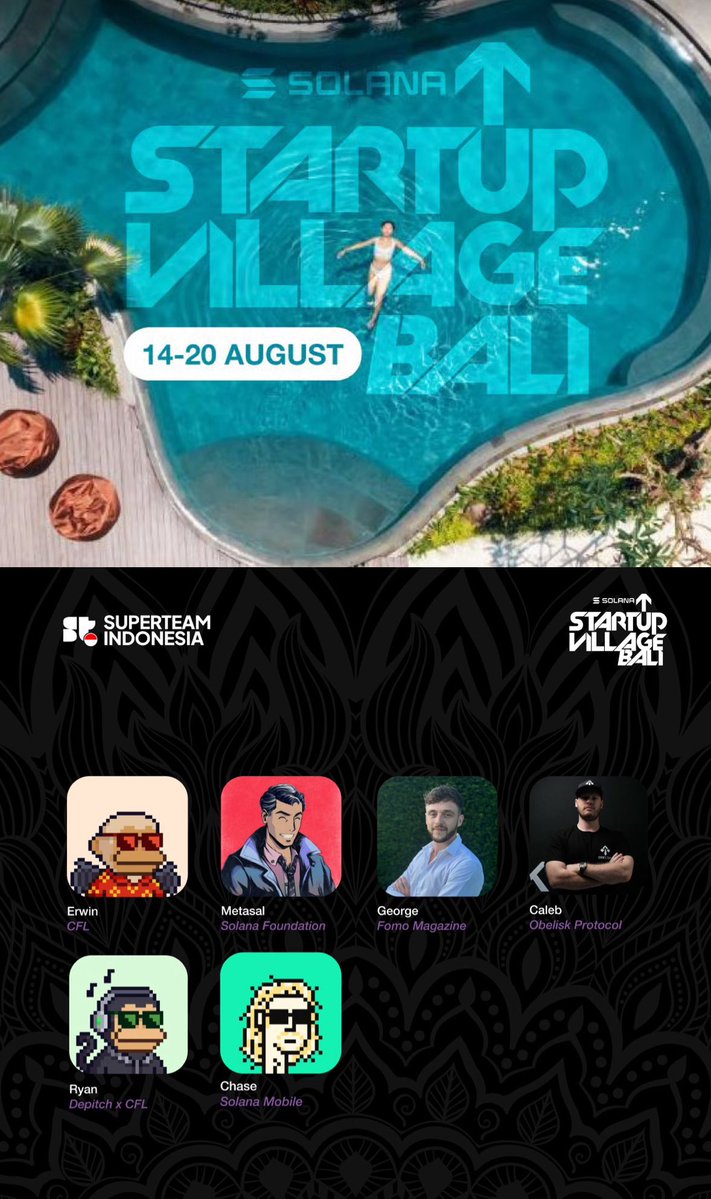 Slice (@crypto_slice) on Twitter photo Hanoi & HCMC with <a href="/SuperteamVN/">Superteam Vietnam</a> & co has been a blast 🇻🇳
Tomorrow I am heading to Bali to be apart of the next start up village with <a href="/SuperteamINDO/">Superteam Indonesia</a> 🇮🇩
Hacker houses have transformed into co-living events which is super, super bullish for Solana.
Ready to be a Mentoooor Hanoi & HCMC with <a href="/SuperteamVN/">Superteam Vietnam</a> & co has been a blast 🇻🇳
Tomorrow I am heading to Bali to be apart of the next start up village with <a href="/SuperteamINDO/">Superteam Indonesia</a> 🇮🇩
Hacker houses have transformed into co-living events which is super, super bullish for Solana.
Ready to be a Mentoooor