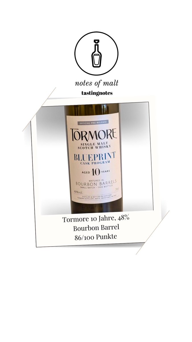 notesofmalt's tweet image. Ich habe die drei neuen Tormore Blueprint verkostet, am besten hat mir das klassische Bourbon Barrel gefallen. Hier geht es zu den Reviews:

notesofmalt.de/Speyside/Tormo…

#whisky #tormore #scotcH @ElixirDistiller